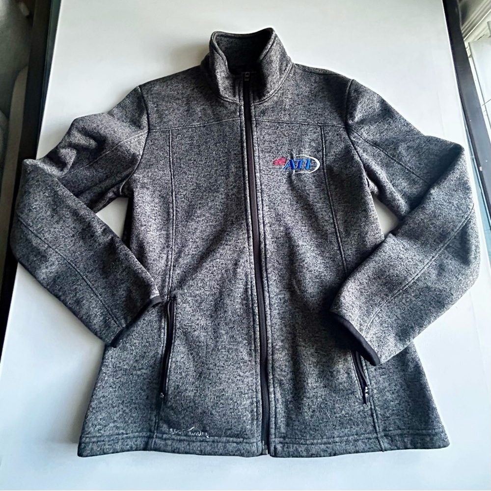 Eddie Bauer Women's Storm Repel Full Zip Jacket Dark Heather Grey Size Small - Picture 5 of 13